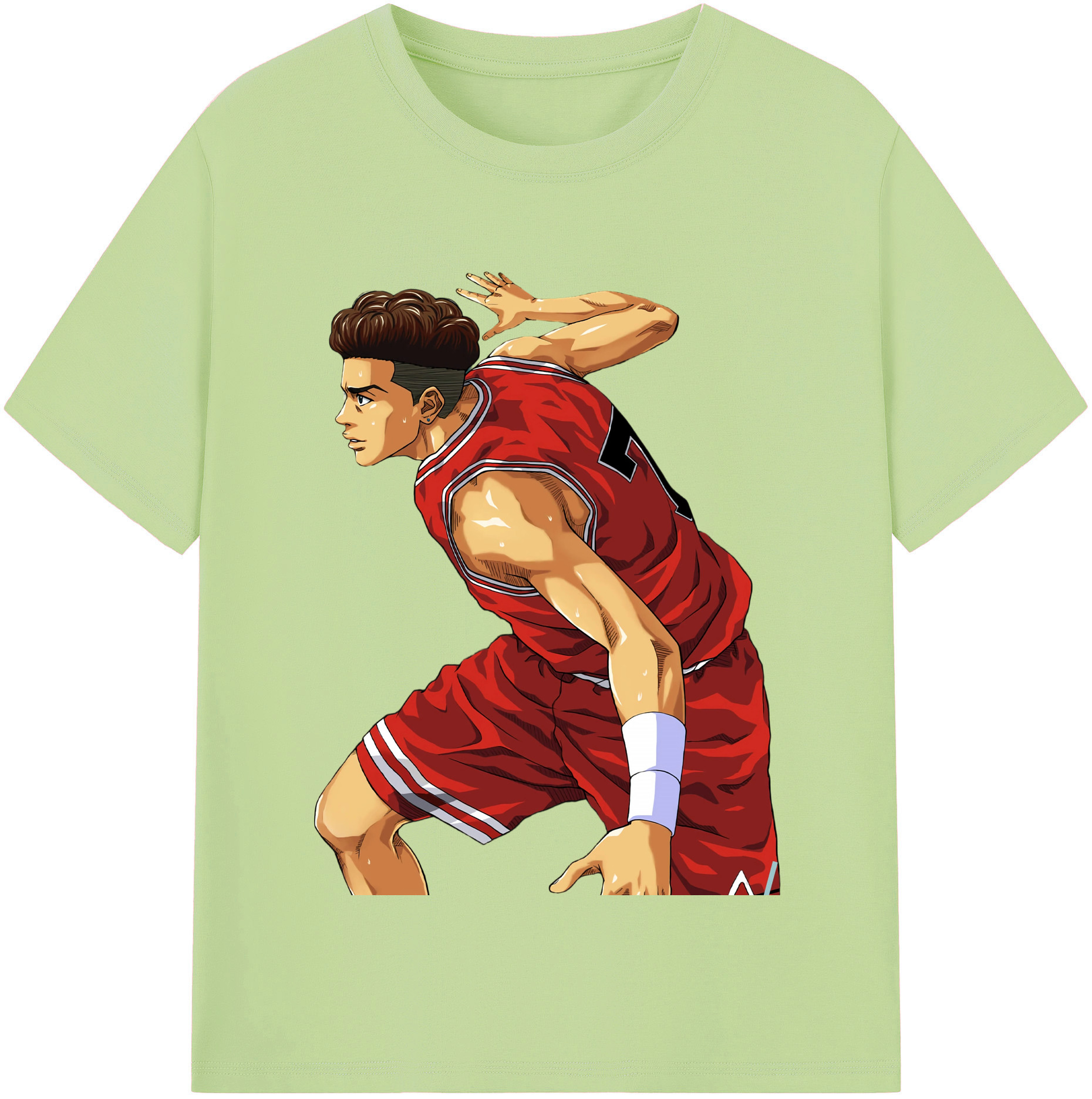 SLAM DUNK／スラムダンク 綿100％半袖Tシャツ（フロントプリント）